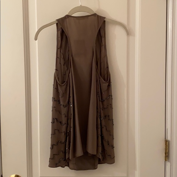 Beaded 100% Silk Tank - Picture 2 of 3